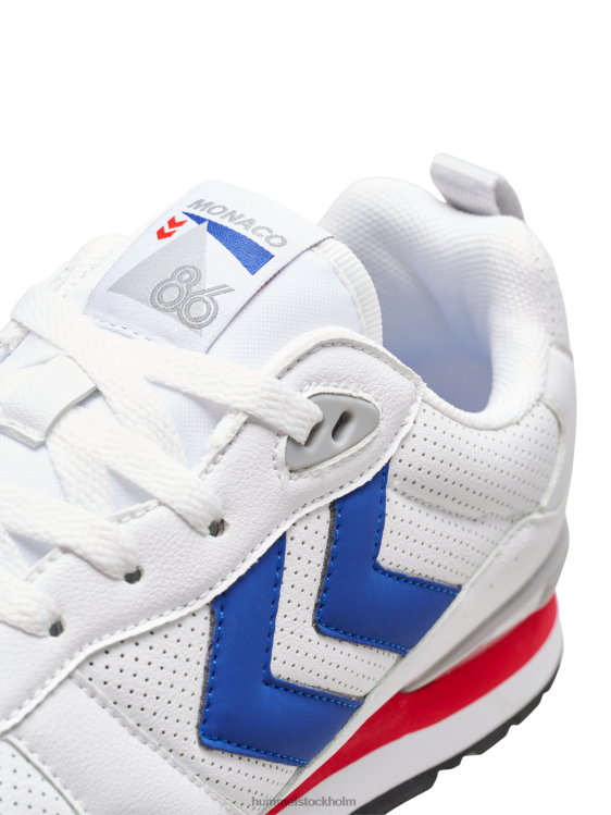 se Hummel män monaco 86 perforerad LL40V1707 \"sneakers\"