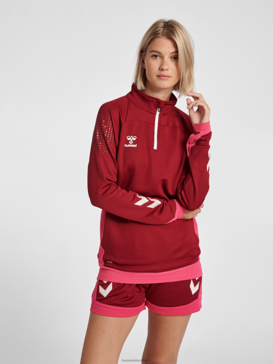 se Hummel unisex- hmllead halv zip LL40V3656 "jacka med halv dragkedja"