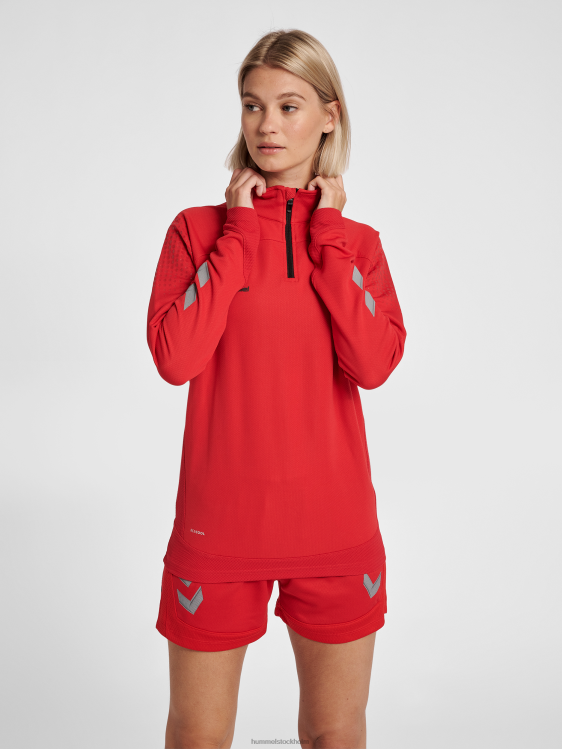 se Hummel unisex- hmllead halv zip LL40V3907 "jacka med halv dragkedja"