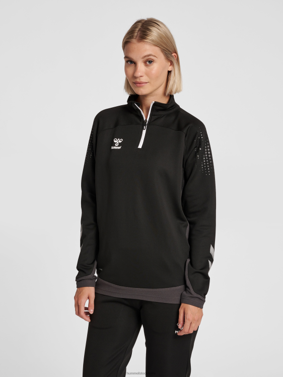 se Hummel unisex- hmllead halv zip LL40V3960 "jacka med halv dragkedja"