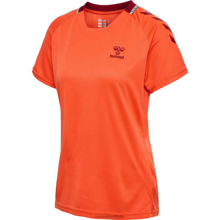 se Hummel unisex- hmlongrid polyjersey s/s wo LL40V3157 \"kortärmad tröja\"
