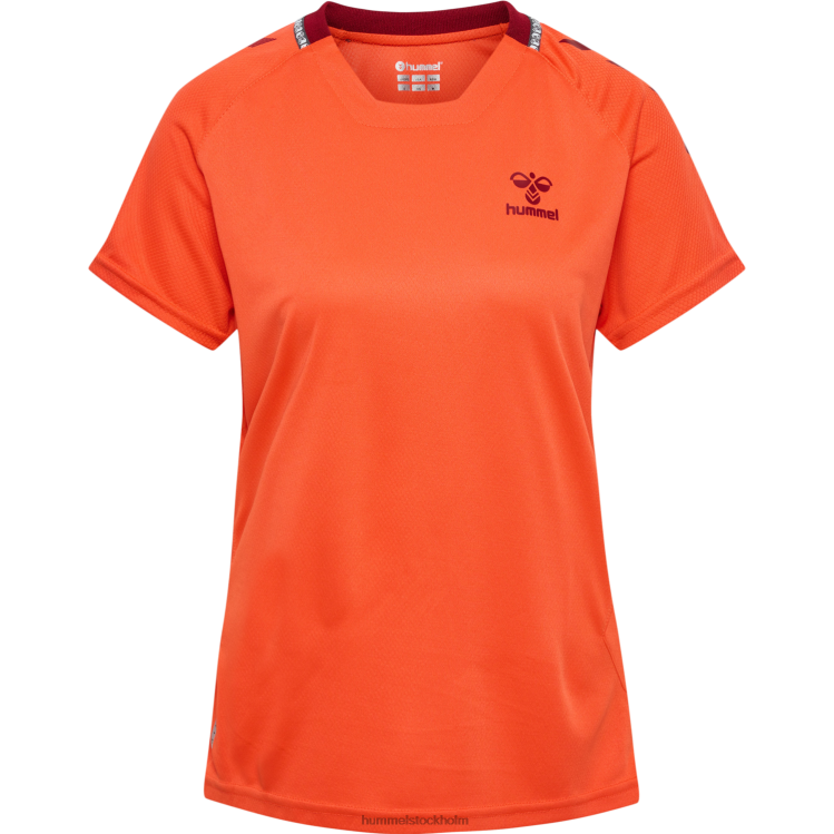 se Hummel unisex- hmlongrid polyjersey s/s wo LL40V3157 \"kortärmad tröja\"