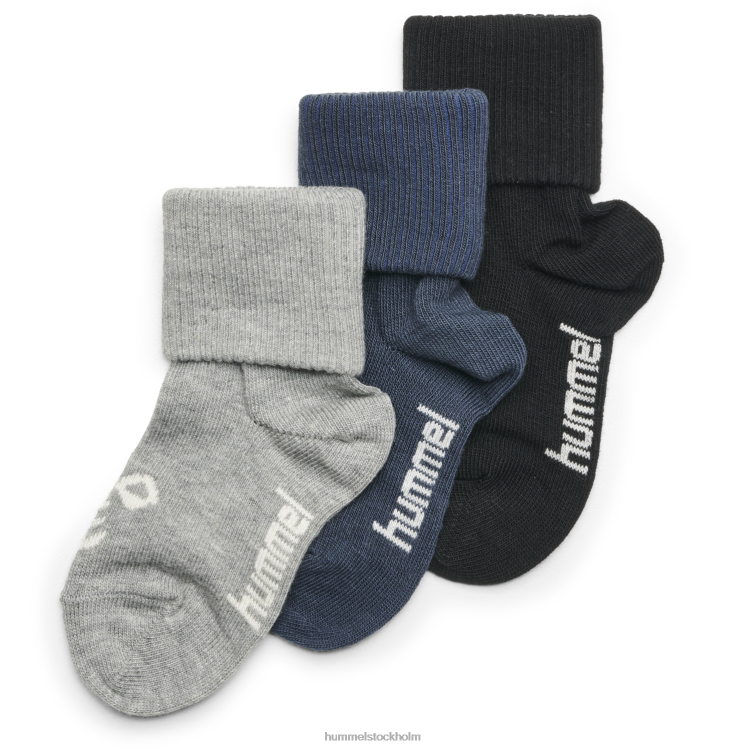 se Hummel unisex- sora 3-pack strumpa LL40V4639 "strumpor för barn"