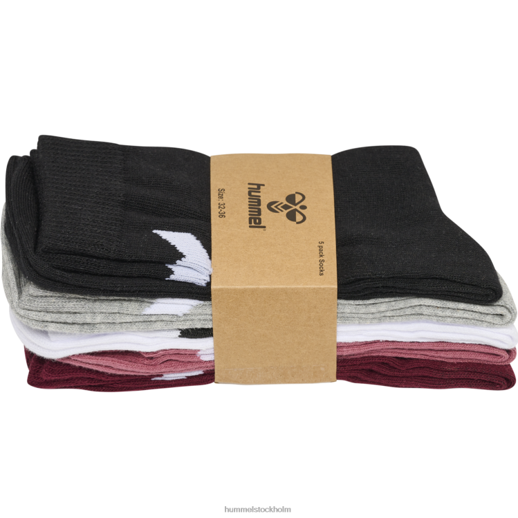 se Hummel barn hmlmake my day sock 5-pack LL40V5219 \"strumpor 5 pack\"