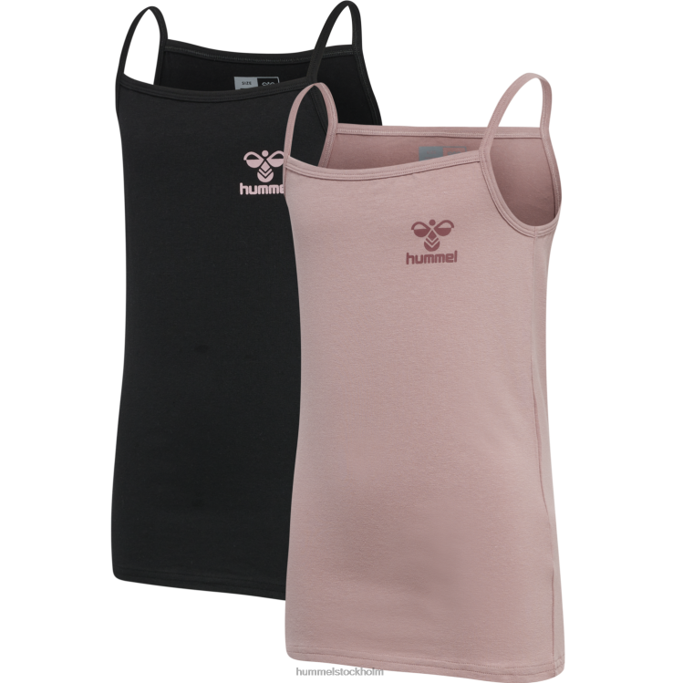 se Hummel unisex- hmlcarolina rem topp 2-pack LL40V5005 "2-pack rem toppar"