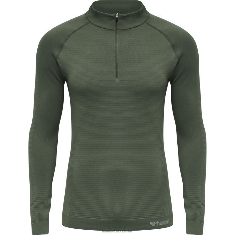 se Hummel unisex- hmlstroke sömlös halv dragkedja LL40V1117 \"sömlös topp med halv dragkedja\"