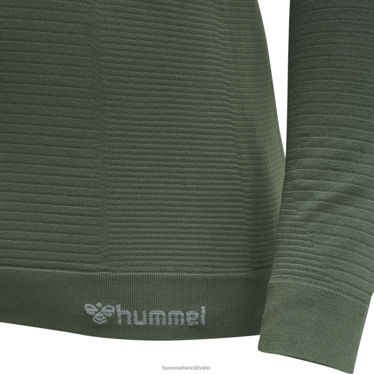 se Hummel unisex- hmlstroke sömlös halv dragkedja LL40V1117 \"sömlös topp med halv dragkedja\"