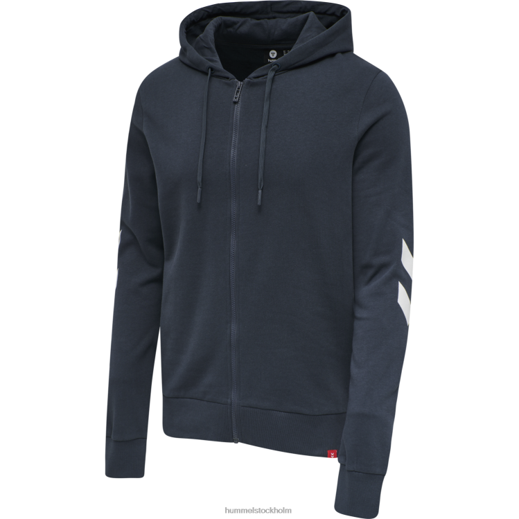 se Hummel unisex- hmllegacy hoodie med dragkedja plus LL40V21 "huvtröja med dragkedja"