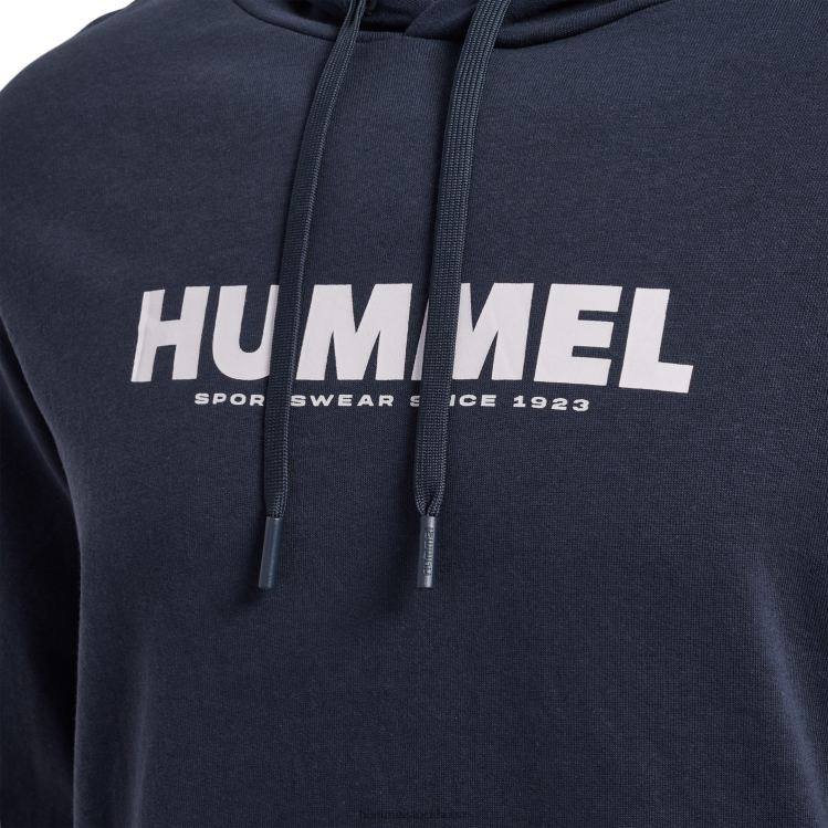 se Hummel unisex- hmllegacy logo hoodie plus LL40V337 \"luvtröja\"