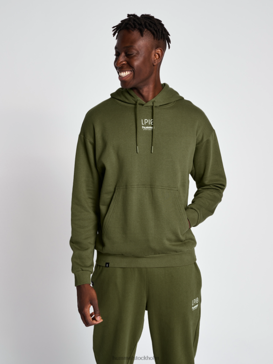 se Hummel unisex- hmllp10 boxy sweat hoodie LL40V215 "svett hoodie med lp10-logotyp"