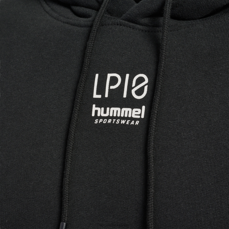 se Hummel unisex- hmllp10 boxy sweat hoodie LL40V229 \"svett hoodie med lp10-logotyp\"