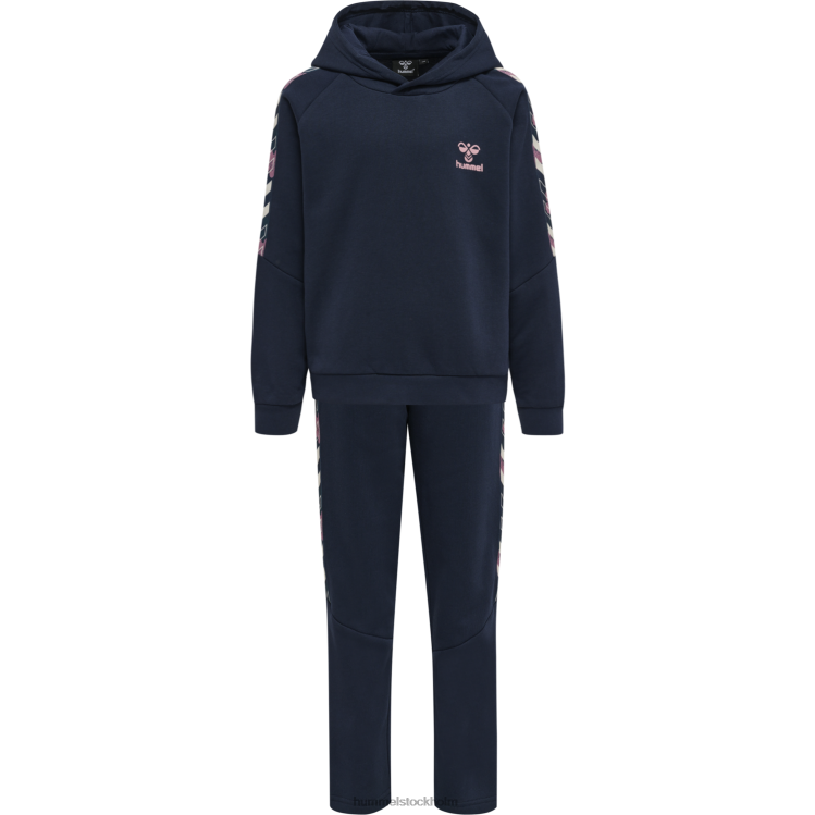 se Hummel unisex- hmlzoe hoodie kostym LL40V5287 "huvtröja och byxor set"