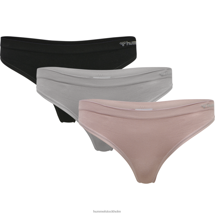 se Hummel unisex- hmljuno 3-pack sömlös stringtrosa LL40V2524 "3-pack sömlösa stringtrosor"