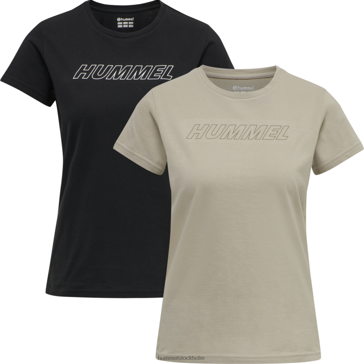 se Hummel unisex- hmlte cali 2-pack bomullst-shirt LL40V3025 \"2-pack t-shirts\"