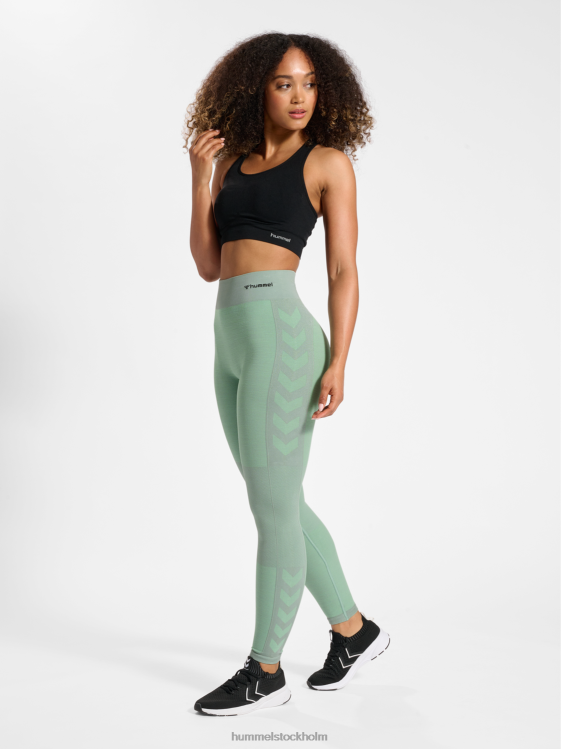 se Hummel unisex- hmlclea sömlösa tights med mitten av midjan LL40V2486 \"sömlösa strumpbyxor\"