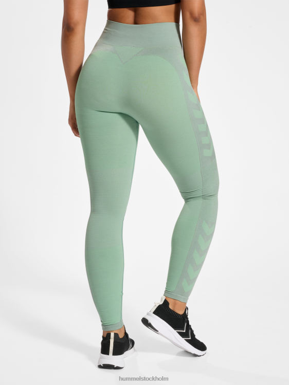 se Hummel unisex- hmlclea sömlösa tights med mitten av midjan LL40V2486 \"sömlösa strumpbyxor\"