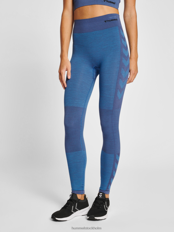 se Hummel unisex- hmlclea sömlösa tights med mitten av midjan LL40V2514 "sömlösa strumpbyxor"