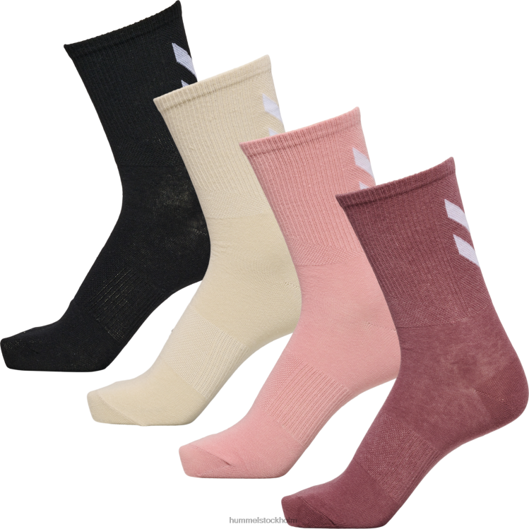 se Hummel unisex- hmlchevron col 4-pack strumpor mix LL40V15 "4-pack strumpor"