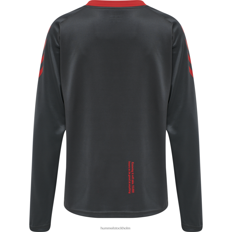 se Hummel unisex- hmlaction poly halv zip sweat LL40V3195 \"tröja med halv dragkedja\"