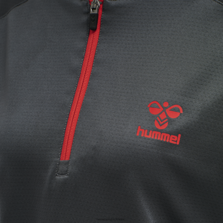 se Hummel unisex- hmlaction poly halv zip sweat LL40V3195 \"tröja med halv dragkedja\"