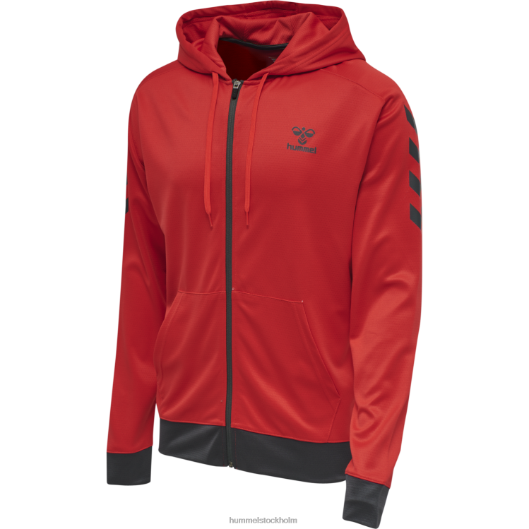 se Hummel unisex- hmlaction poly zip hoodie LL40V2145 "huvtröja med dragkedja"