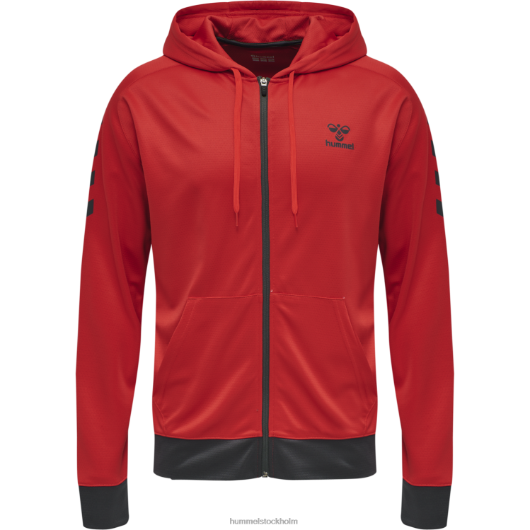 se Hummel unisex- hmlaction poly zip hoodie LL40V2145 \"huvtröja med dragkedja\"