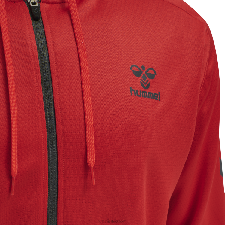 se Hummel unisex- hmlaction poly zip hoodie LL40V2145 \"huvtröja med dragkedja\"
