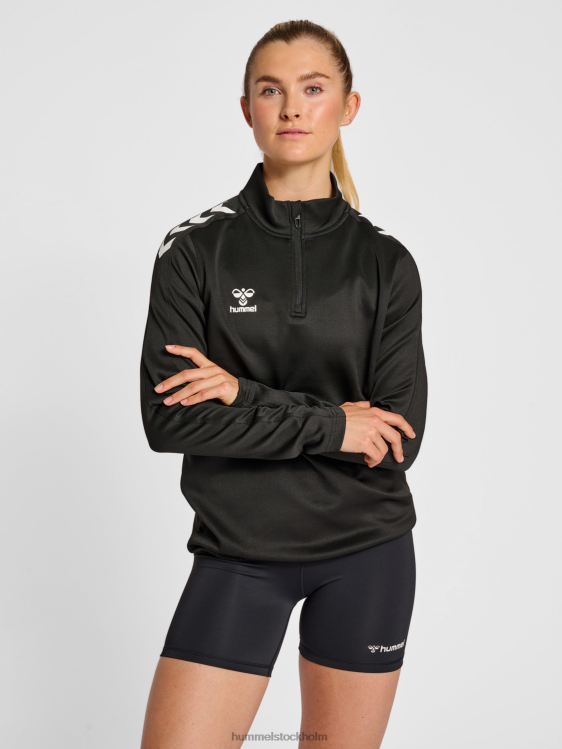 se Hummel unisex- hmlcore xk halv zip sweat LL40V2575 "tröja med halv dragkedja"