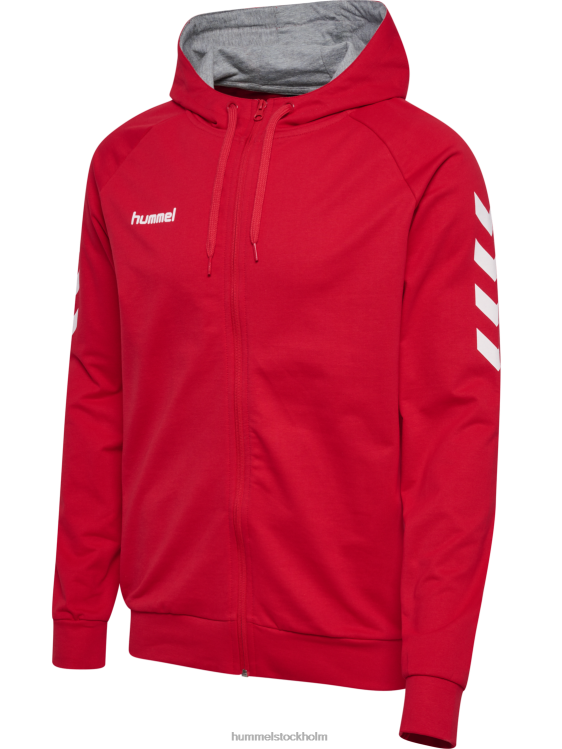 se Hummel unisex- hmlgo hoodie i bomull med dragkedja LL40V1399 \"Kläder\"