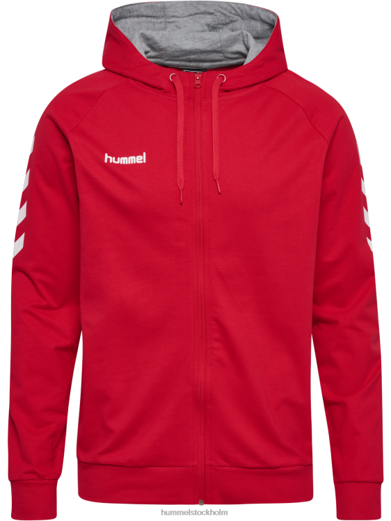 se Hummel unisex- hmlgo hoodie i bomull med dragkedja LL40V1399 \"Kläder\"