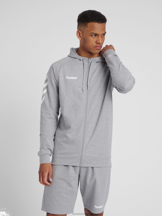 se Hummel unisex- hmlgo hoodie i bomull med dragkedja LL40V1417 "Kläder"