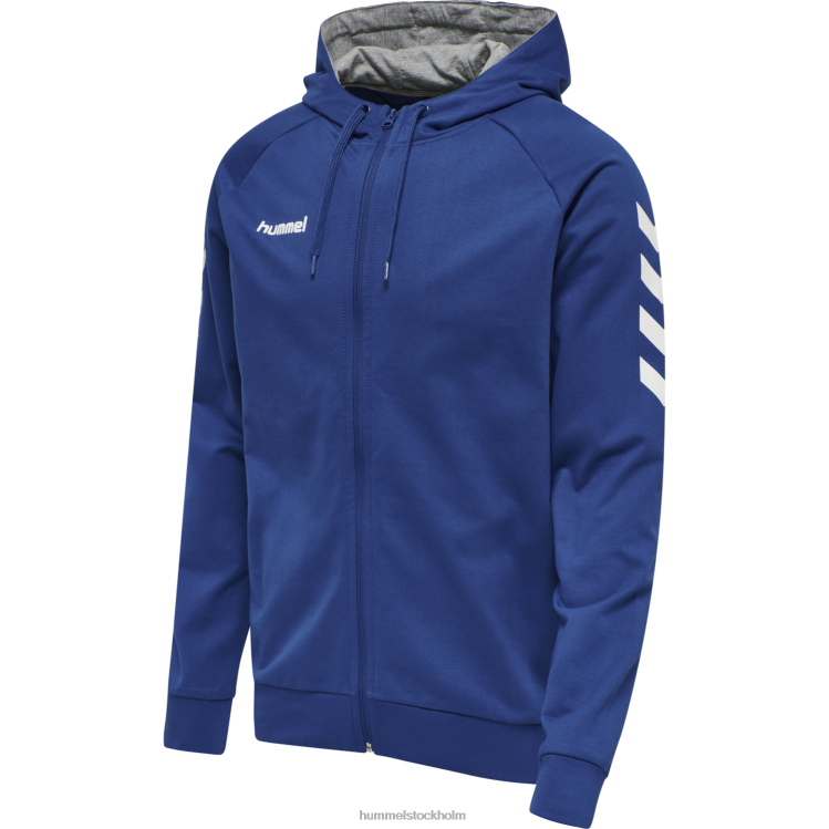 se Hummel unisex- hmlgo hoodie i bomull med dragkedja LL40V1436 \"Kläder\"