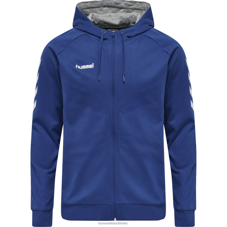 se Hummel unisex- hmlgo hoodie i bomull med dragkedja LL40V1436 \"Kläder\"
