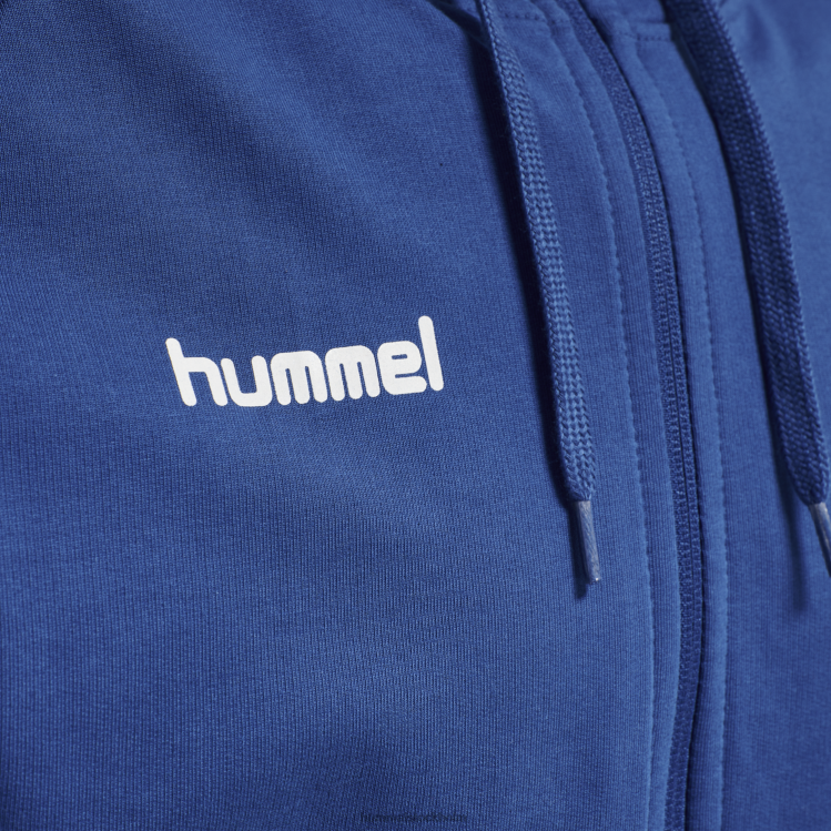 se Hummel unisex- hmlgo hoodie i bomull med dragkedja LL40V1436 \"Kläder\"