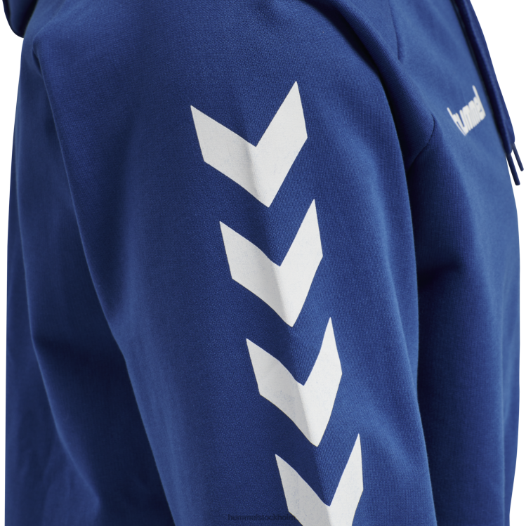 se Hummel unisex- hmlgo hoodie i bomull med dragkedja LL40V1436 \"Kläder\"