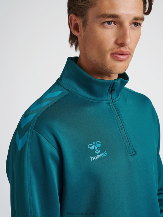 se Hummel unisex- hmlcore xk halv zip poly sweat LL40V2103 \"tröja med halv dragkedja\"