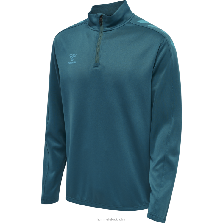 se Hummel unisex- hmlcore xk halv zip poly sweat LL40V2103 \"tröja med halv dragkedja\"